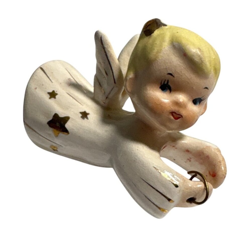 Danson Angel Candle Climber Hugger Ceramic  Japan Vintage 50's